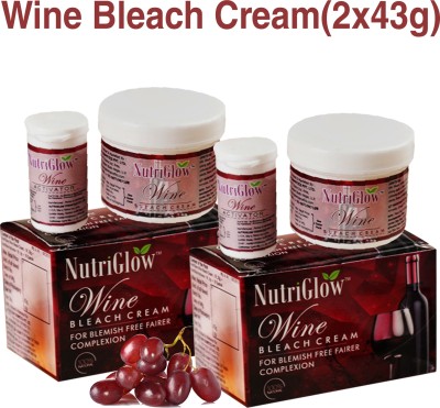 NutriGlow Wine Bleach Cream (pack of 2)(86 g)
