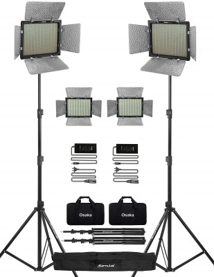 OSAKA Bi-Color Dimmable LED Video Light OS 300 for All DSLR Cameras...