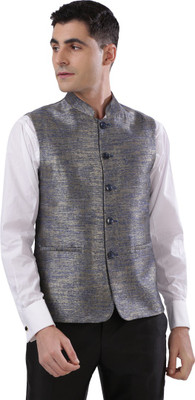 Next Look by Raymond Solid Men Waistcoat
