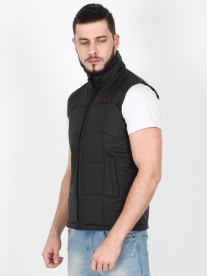 VROJASS Sleeveless Solid Men Jacket