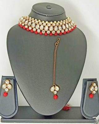 CATALYST Alloy Gold-plated Red, Silver Jewellery Set(Pack of 1)