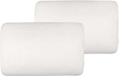 The White Willow Foam Solid Sleeping Pillow Pack of 2(White)