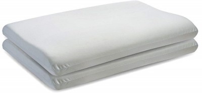 The White Willow X-Small Cervical Contour Ventilated Active Air, Memory Foam Solid Orthopaedic Pillow Pack of 2(Off-White)