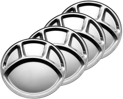 24% OFF on Dynore Round mess tray / plate Plate Set(4 Plate Set) 24% OFF on Dynore Round mess tray / plate Plate Set(4 Plate Set)