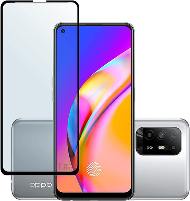 HQ Protection Edge To Edge Tempered Glass for Oppo F19, Oppo F19 Pro, OPPO F19 Pro+ 5G | 11D Anti Scratch 9H Hardness Cover Friendly Anti Shatter Proof Full Edge Full Glue(Pack of 1)