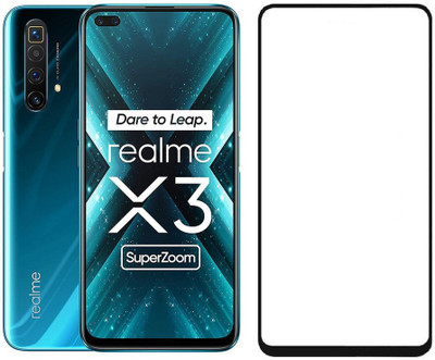 Express Buy Edge To Edge Tempered Glass for Realme X3 Superzoom | 11D Anti Scratch 9H Hardness Cover Friendly Anti Shatter Proof Full Edge Full Glue(Pack of 1)