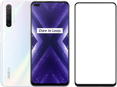 Msons Edge To Edge Tempered Glass for Realme X3 | 11D Anti Scratch 9H Hardness Cover Friendly Anti Shatter Proof Full Edge Full Glue(Pack of 1)