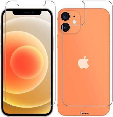 SOMTONE Front and Back Tempered Glass for Apple Iphone 12 Min(Pack of 1)