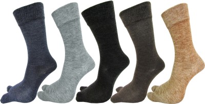 RC. ROYAL CLASS Women Solid Mid-Calf/Crew(Pack of 5)