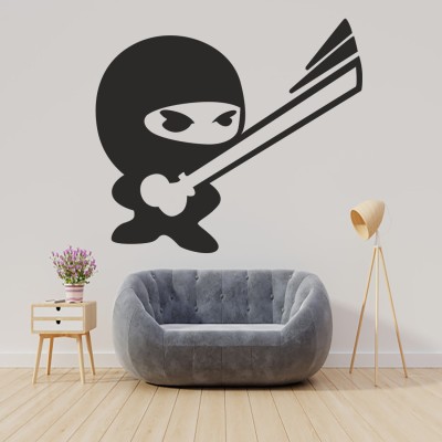 qthinfra 120 cm BABY NINJA T Self Adhesive Sticker(Pack of 1)