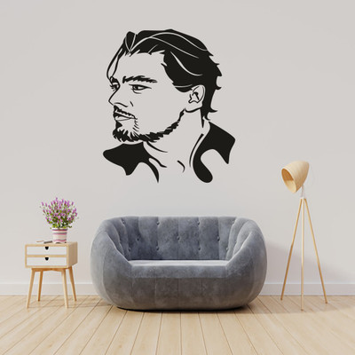qthinfra 120 cm BEARD MAN Self Adhesive Sticker(Pack of 1)