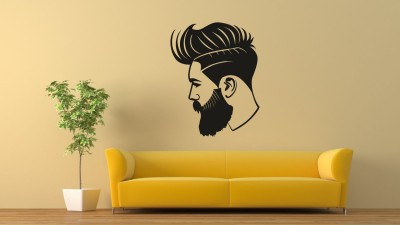 qthinfra 120 cm BEARD MAN Self Adhesive Sticker(Pack of 1)