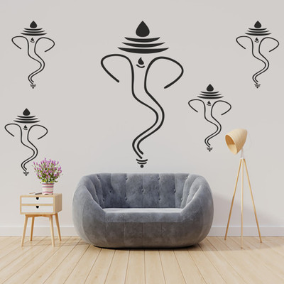 Digi2cart 120 cm vinayaga lord ganesh Self Adhesive Sticker(Pack of 1)
