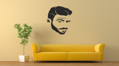 qthinfra 120 cm BEARD MAN Self Adhesive Sticker(Pack of 1)