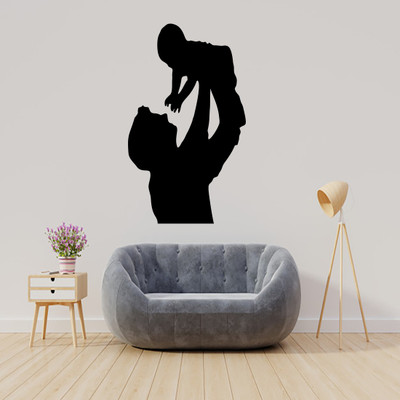 Digi2cart 120 cm dads love Self Adhesive Sticker(Pack of 1)