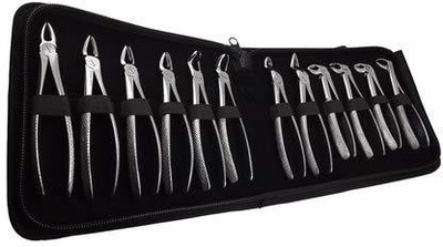 GOLDFINCH Dental Forceps for Extraction of Tooth- Set of 12 Pcs Utility Forceps