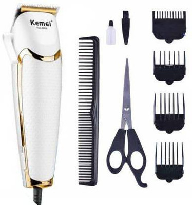 Kemei KM-4806 Electric Professional Hair Clipper Hair Trimmer With Titanium Coated Blade Corded Trimmer for Men & Women Trimmer for Men & Women…