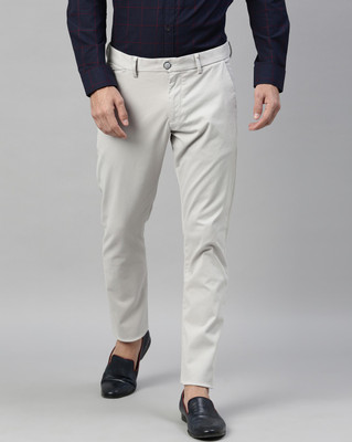 RARE RABBIT Slim Fit Men Grey Trousers