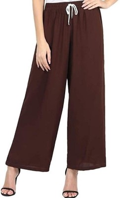 nice wonder Relaxed Women Brown Trousers