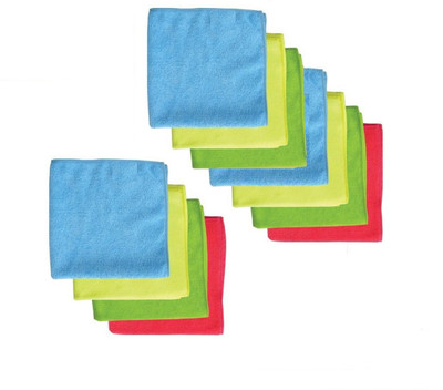 Auto Hub Microfiber Vehicle Washing  Cloth(Pack Of 11, 270 GSM)