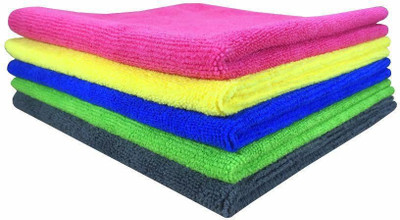 Auto Hub Microfiber Vehicle Washing  Cloth(Pack Of 5, 270 GSM)