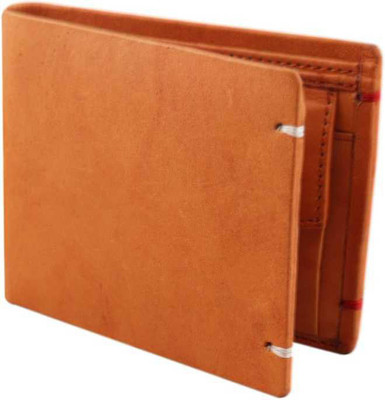 Felice Men Tan Genuine Leather Wallet(3 Card Slots)