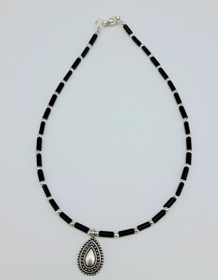 AKS Jewelz Pipe bead _water drop Alloy Anklet