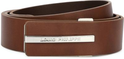 LOUIS PHILIPPE Men Formal Brown Artificial Leather Belt Brown