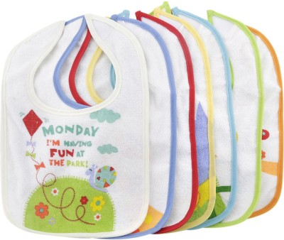 Baby Moo Days Of The Week Multicolour 7 Pk Bibs(Multicolor)