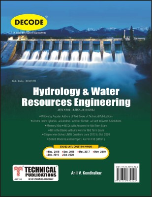 DECODE Hydrology & Water Resources Engineering for JNTU-H R18 (III-II - CIVIL - III-II CIVIL - CE604PC)(Paperback, Anil V. Kondhalkar)