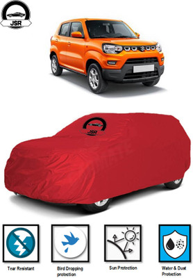J S R Car Cover For Maruti Suzuki S-Presso (Without Mirror Pockets)(Red)