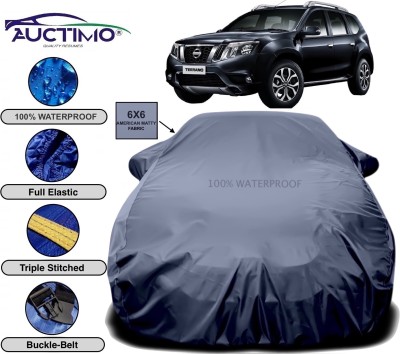 AUCTIMO Car Cover For Nissan Terrano (With Mirror Pockets)(Grey)
