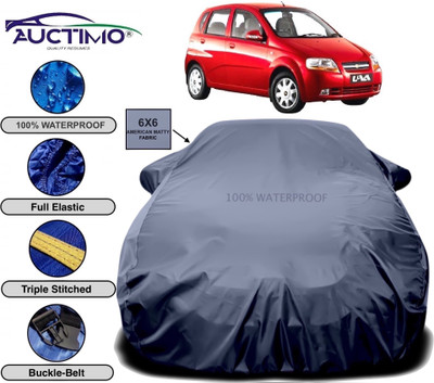 AUCTIMO Car Cover For Chevrolet UVA (With Mirror Pockets)(Grey)