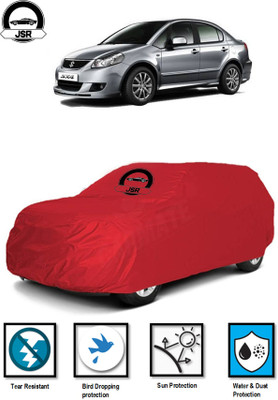 J S R Car Cover For Maruti Suzuki SX4 (Without Mirror Pockets)(Red)