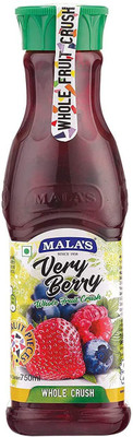 MALAS Fruit Crush Syrup for Cake Very Berry ( 750ml , Pack of 1 )(750 ml)