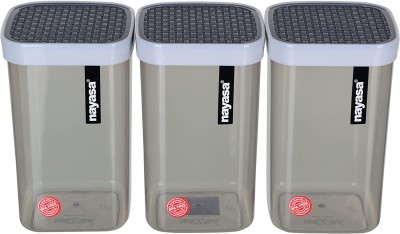 NAYASA Plastic Grocery Container  - 2100 ml(Pack of 3, Grey)