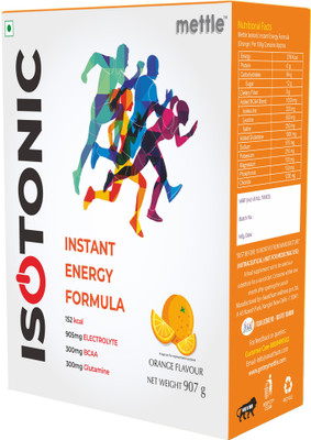 mettle Isotonic Instant Energy Formula Energy Drink(907 g, Orange Flavored)