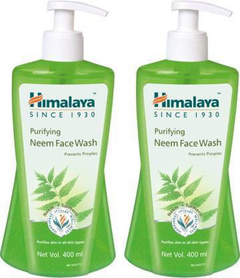 HIMALAYA PURIFYING NEEM FACE WASH 400ML X 2 Face Wash(400 ml)