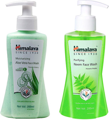 HIMALAYA Purifying Neem  + Moisturizing Aloe Vera  Face Wash(400 ml)