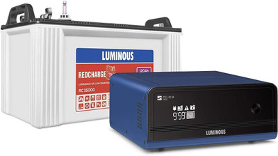 LUMINOUS Zelio+ 1100 Inverter with RC15000 120 Ah Recyclable Tubular Battery Flooded Multi Cell Inverter Battery (120Ah)