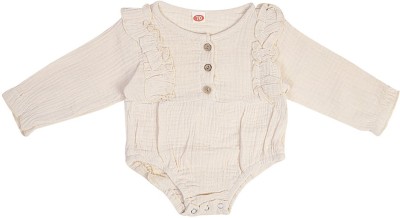 Baby Moo Baby Boys & Baby Girls White Bodysuit