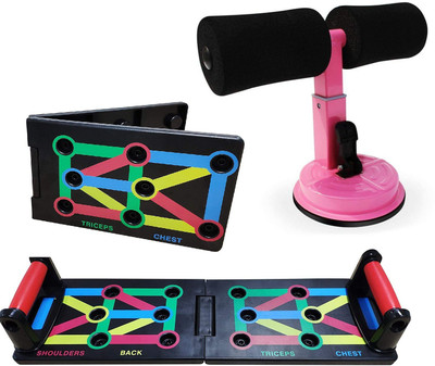 SEASPIRIT Push Up Bar Self-Assist Sit-up Bar Gym & Fitness Kit Push-up Bar