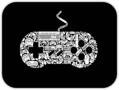 Monk Matters Game Pad Designer Non-Slip Rubber Base Gaming & Laptop (MPAD00205) Non Slip Base Mousepad(Multicolor)