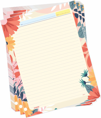 ESCAPER Premium Multicolor Series Ruled A4 70 gsm Project Paper(Set of 1, Multicolor)