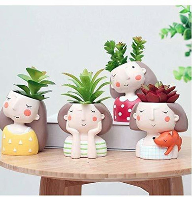 Payal Creation Plant Container Set(Pack of 4, Plastic)