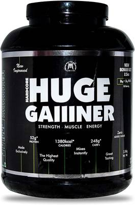 monster series Huge Gainer, Muscle Mass Gainer, FSSAI Certified, 5.51 lbs Weight Gainers/Mass Gainers