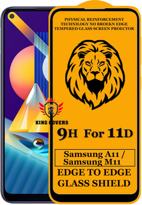 KING COVERS Edge To Edge Tempered Glass for Samsung Galaxy A11(Pack of 1)