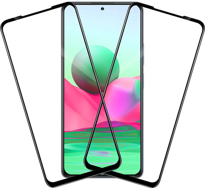 Dainty Edge To Edge Tempered Glass for Mi Redmi Note 10 Pro, Mi Redmi Note 10 Pro Max(Pack of 2)