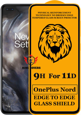 KING COVERS Edge To Edge Tempered Glass for Oneplus Nord(Pack of 1)