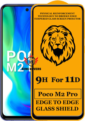 KING COVERS Edge To Edge Tempered Glass for Poco M2 Pro(Pack of 1)